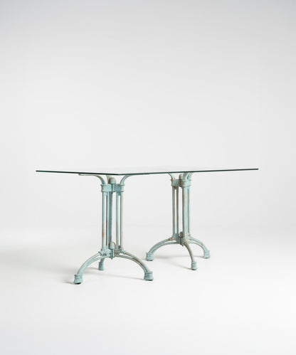 Mesa rectangular de cristal Centinela