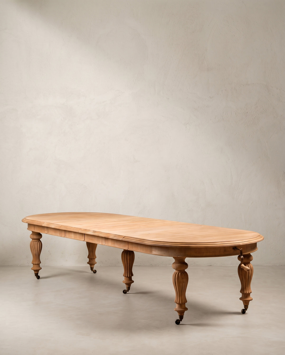 Mesa de Comedor Extensible de Caoba con Manivela | Estilo Victoriano, hasta 386 cm