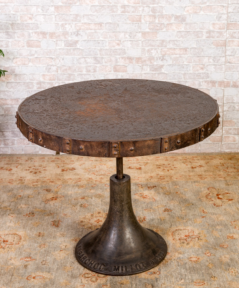 Antique cast iron table