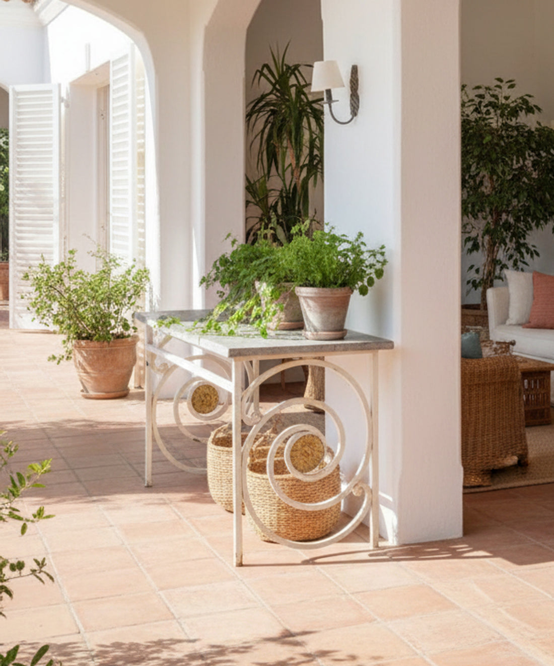 Mesa de hierro forjado El Capricho