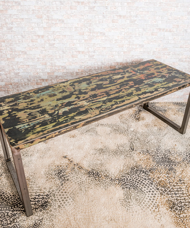 Piovera industrial iron table