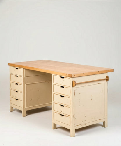 La Orbada industrial island table