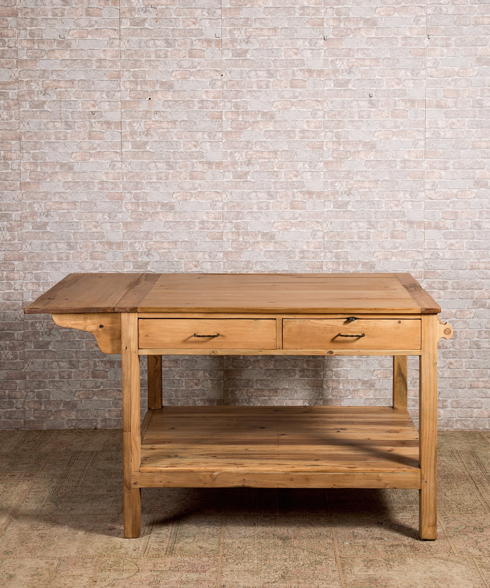 Mesa isla de madera