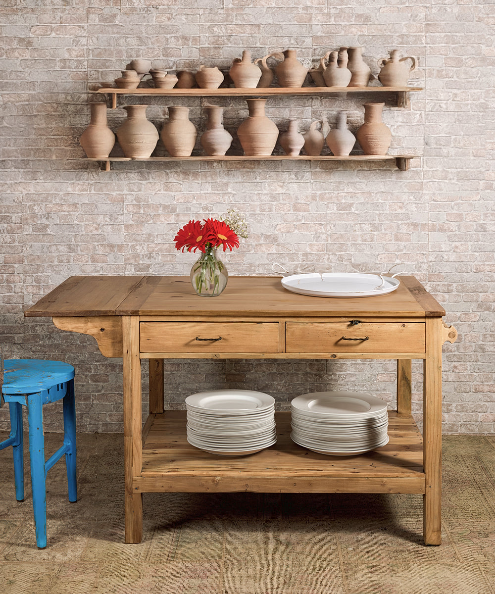 Mesa isla de madera