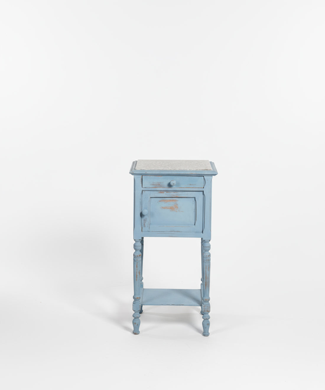 Mesita de Noche Francesa Ciel con Tapa de Mármol