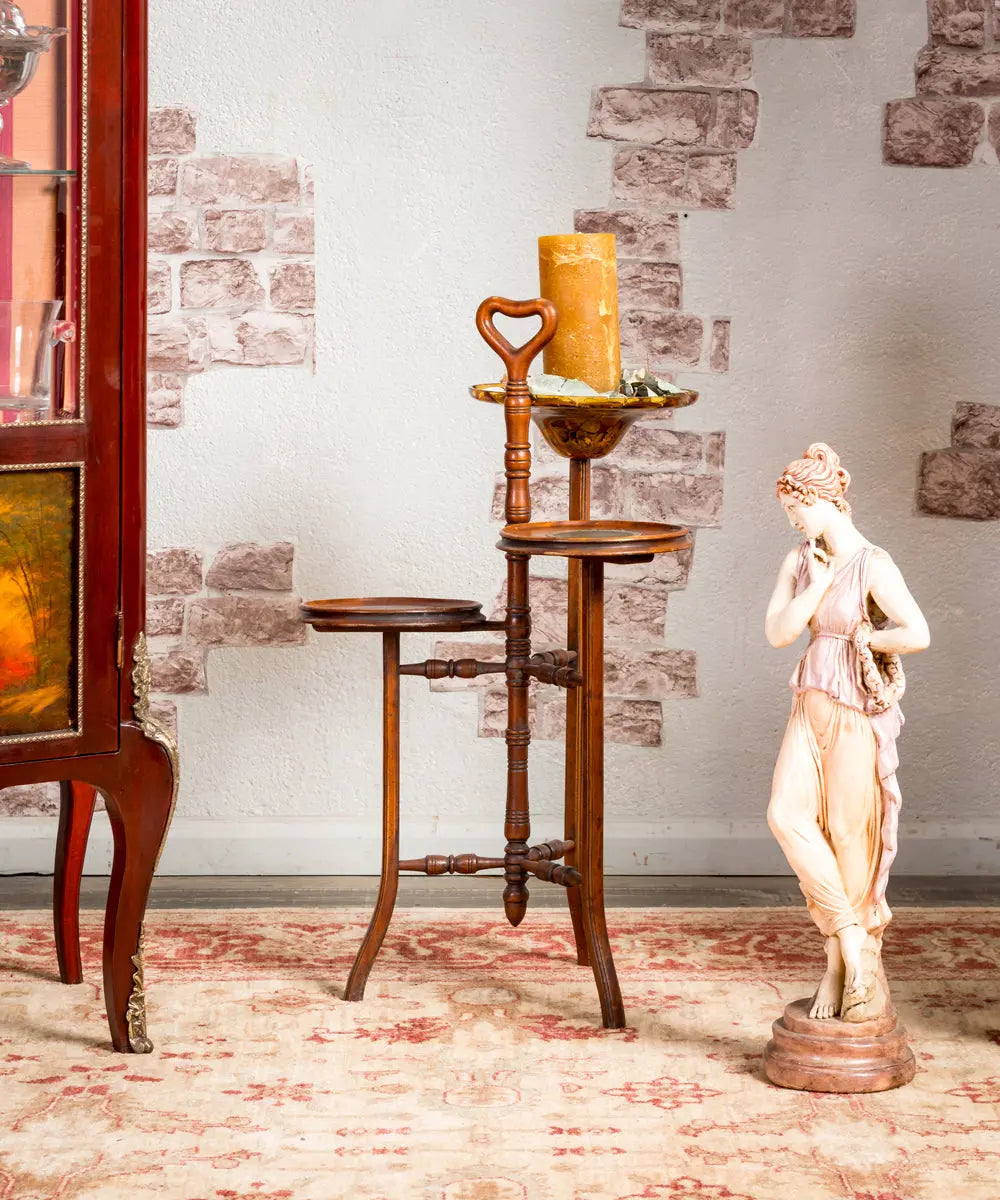Macetero de madera Antique arte y decoracion