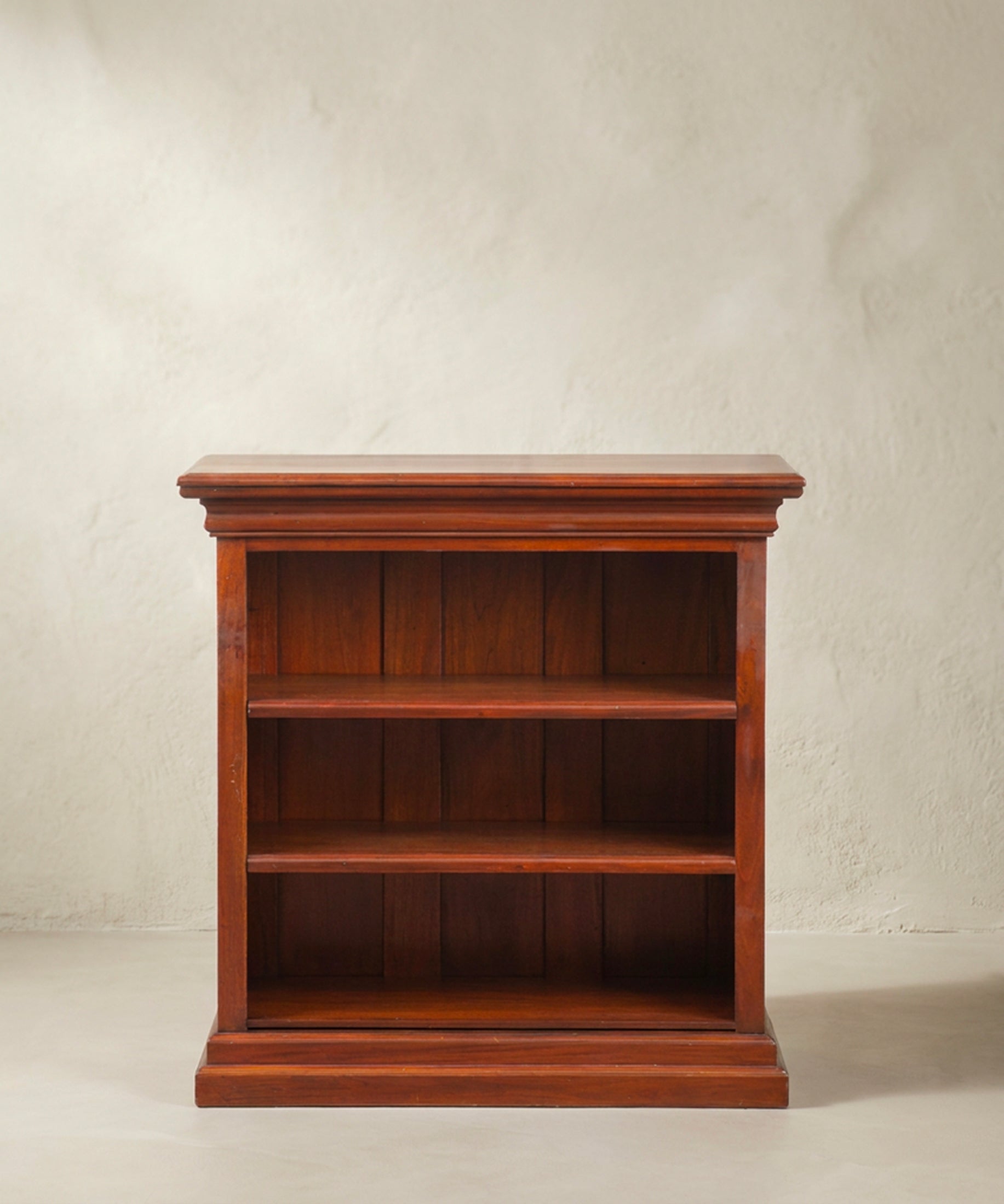Librería Baja Vintage de Madera Maciza | Estilo Inglés Clásico