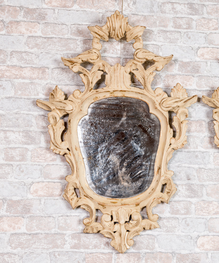 Antique cornucopia mirror