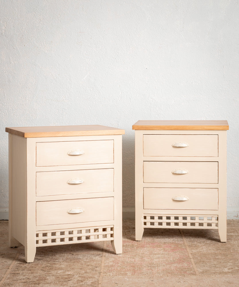 Pair of colonial style side tables