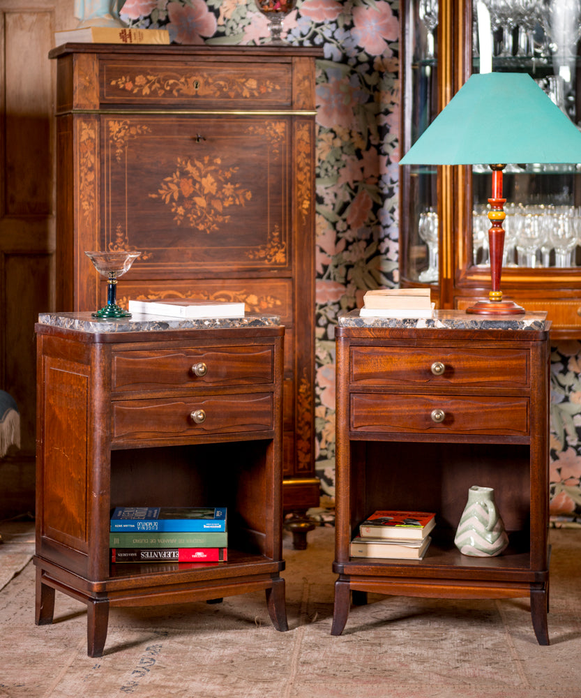 Pair of antique nightstands