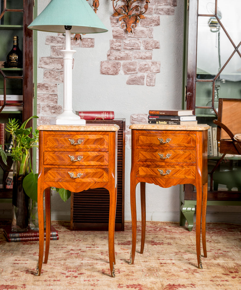 Pair of antique Louis XV side tables