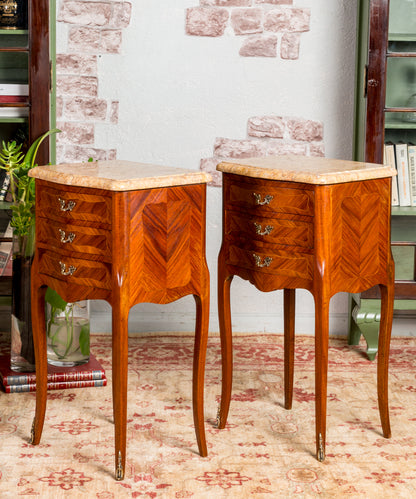 Pair of antique Louis XV side tables