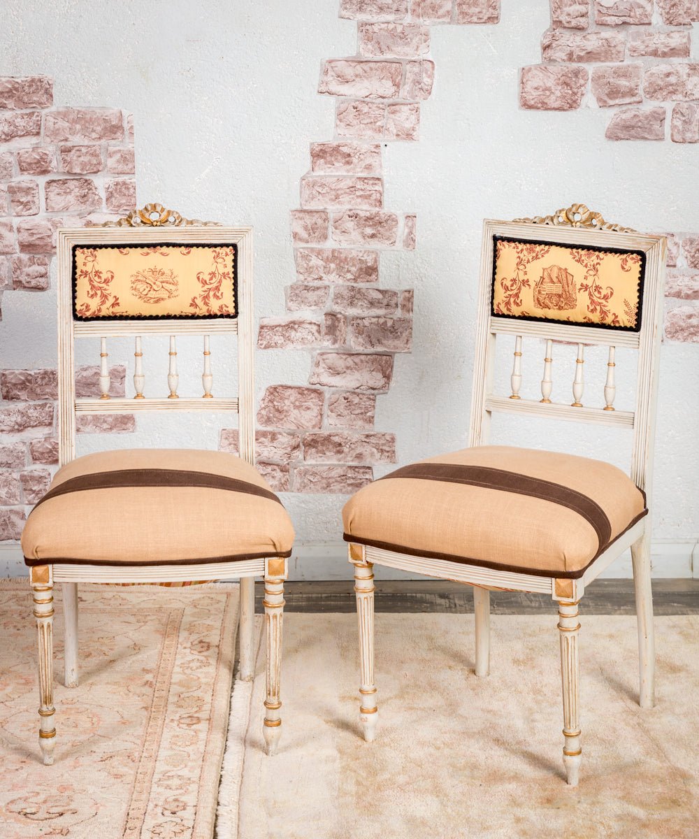 Set of Louis XVI armchairs and chairs