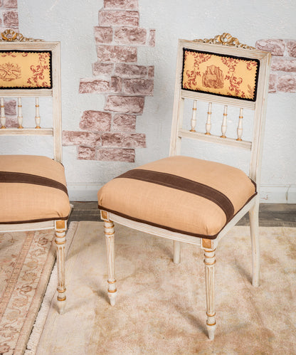 Set of Louis XVI armchairs and chairs