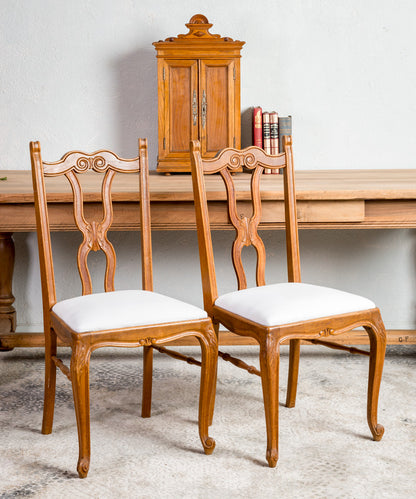 Pair of antique Provençal chairs