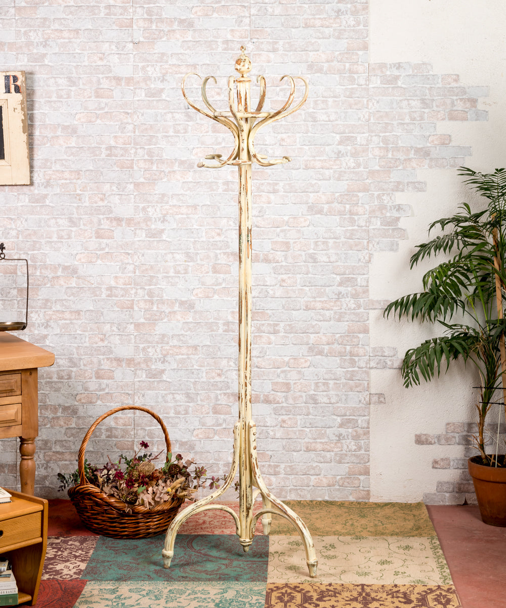 Teo antique standing coat rack