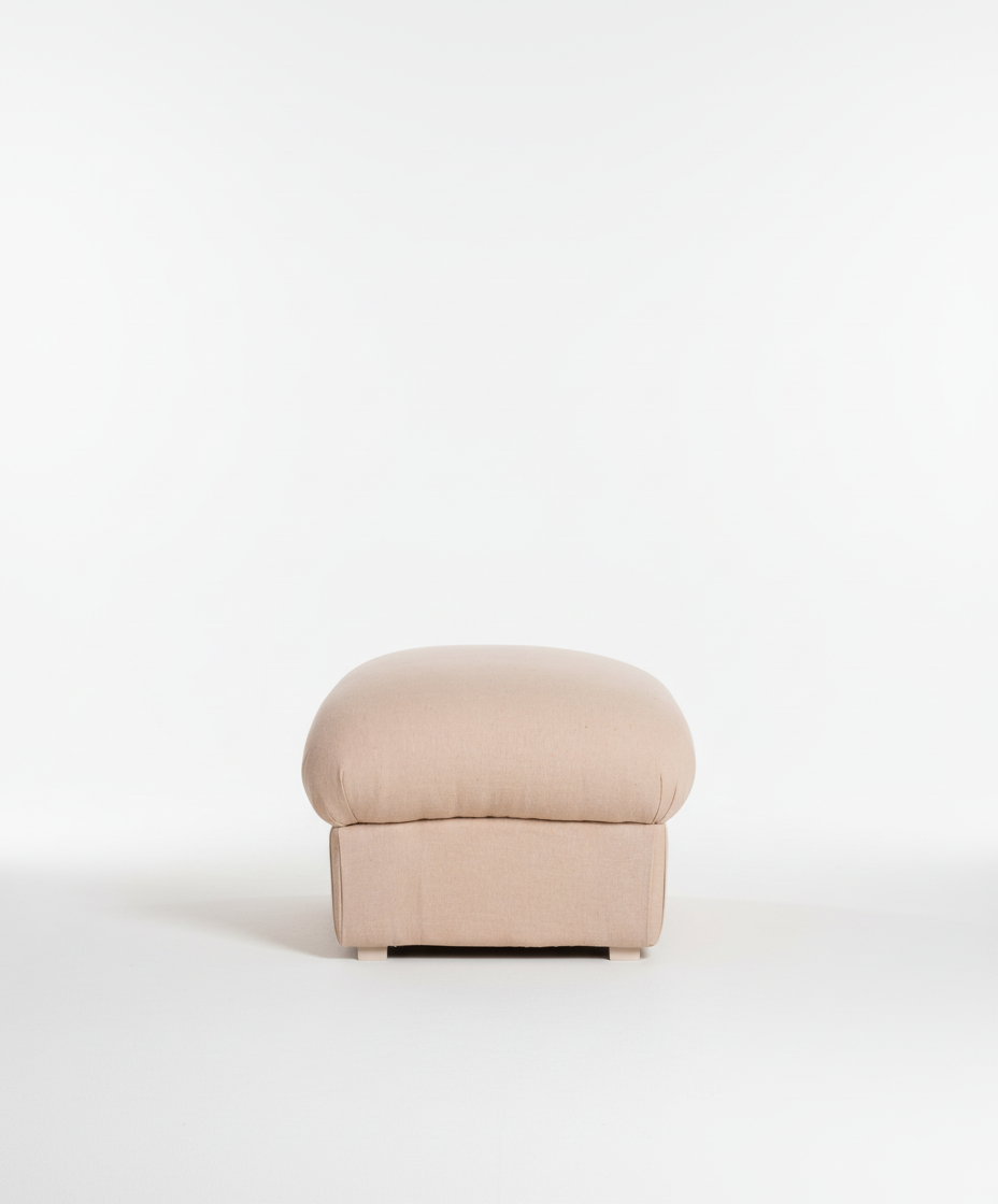 Puff de tela vintage