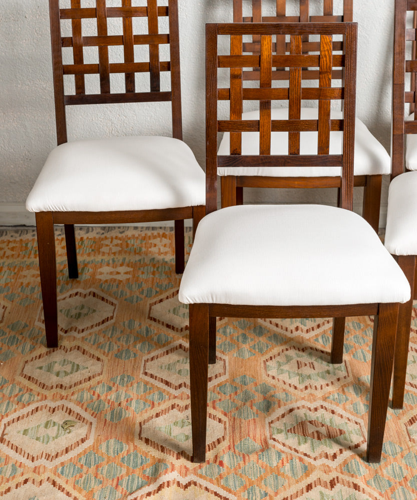 Set of colonial style chairs