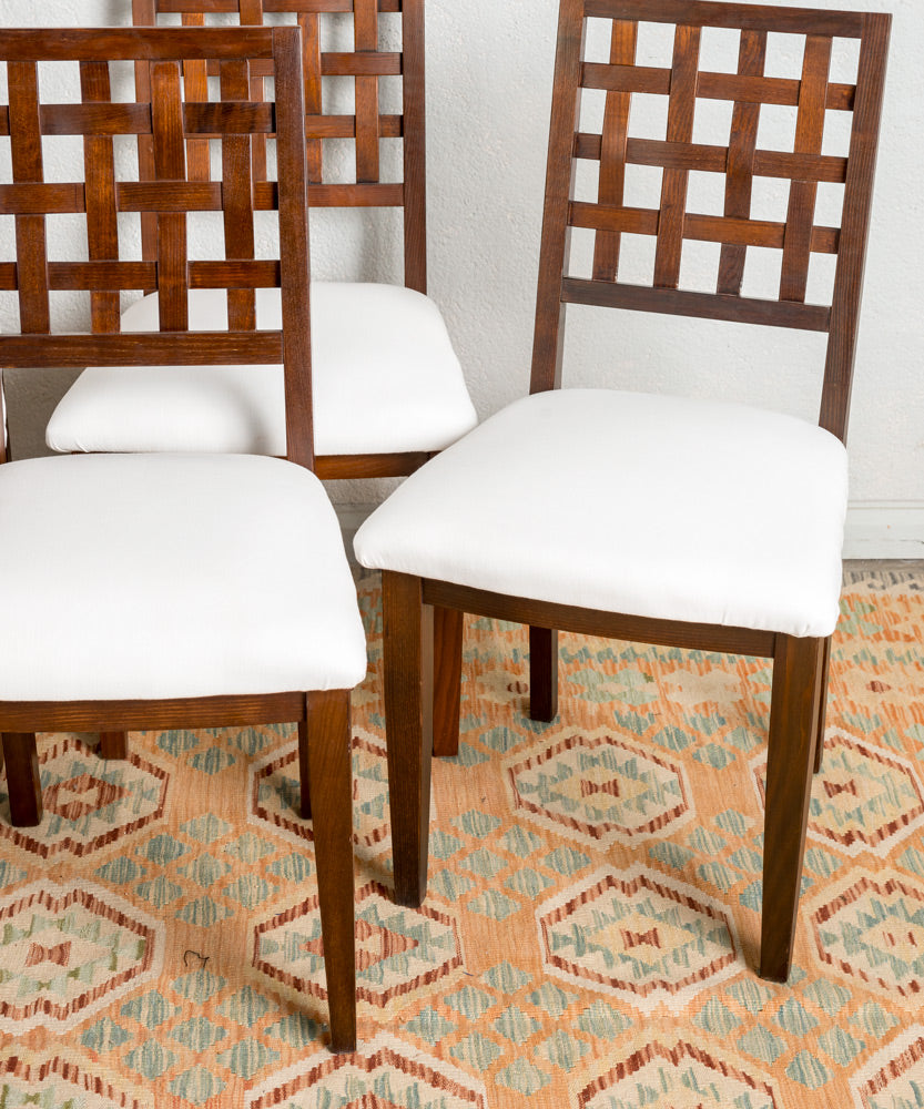 Set of colonial style chairs