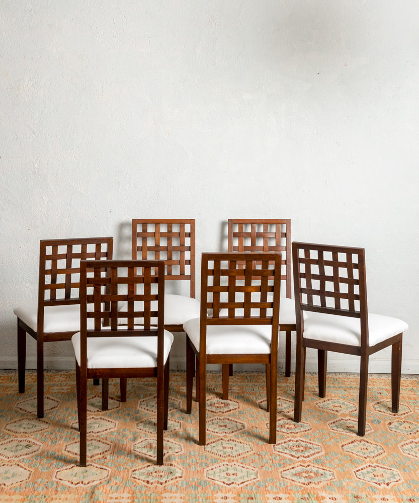 Set of colonial style chairs