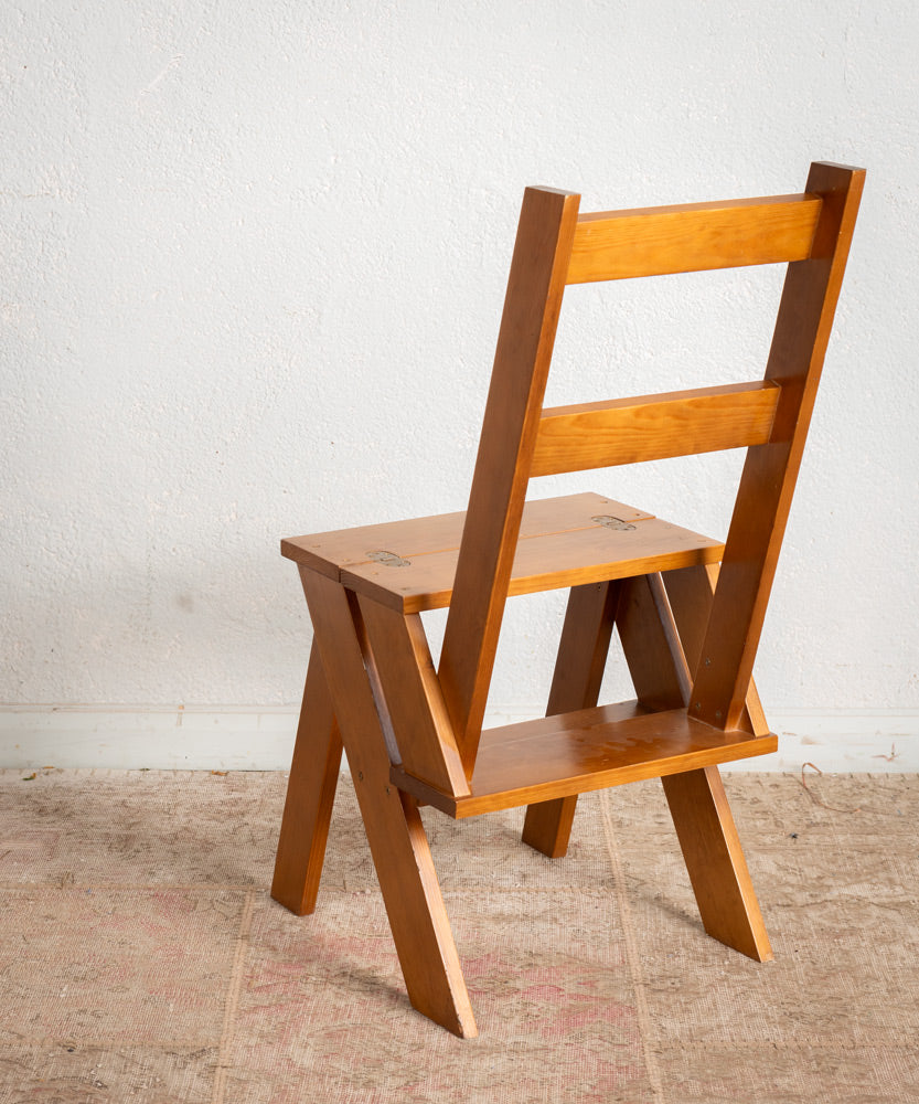 Wooden ladder chair