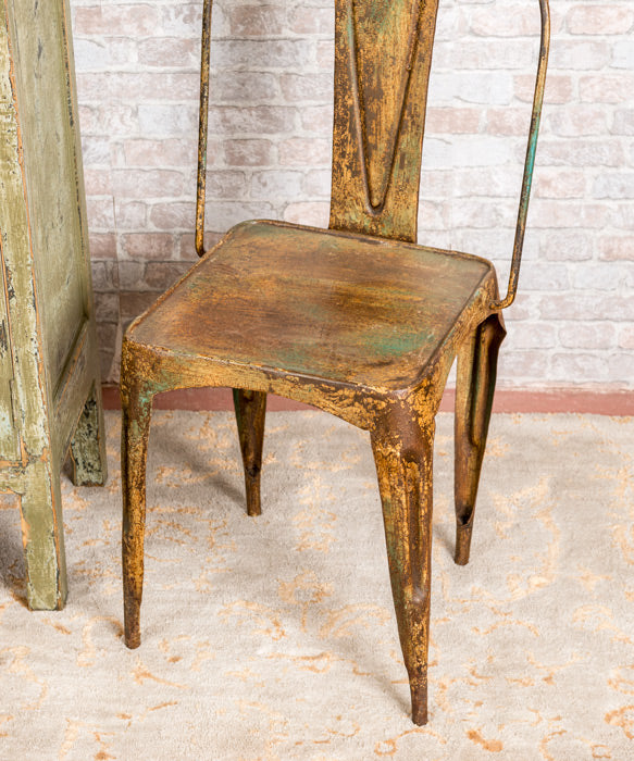 Antique industrial iron chair El Raso