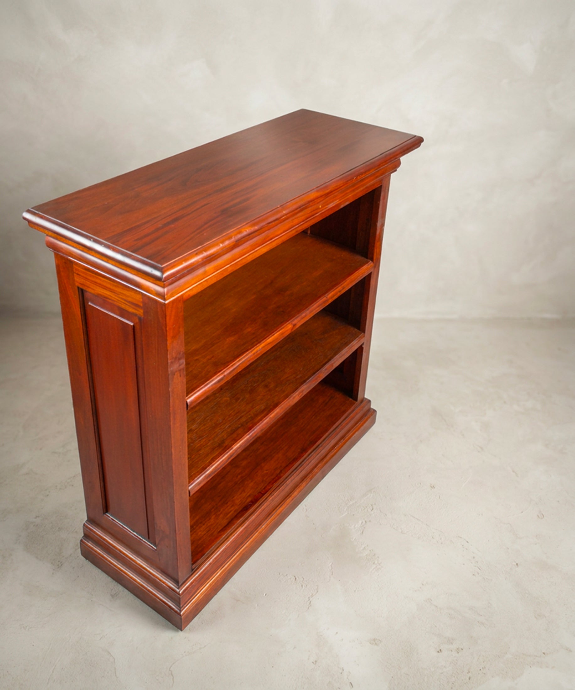 Librería Baja Vintage de Madera Maciza | Estilo Inglés Clásico