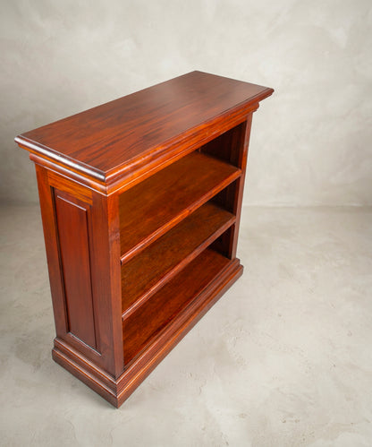 Librería Baja Vintage de Madera Maciza | Estilo Inglés Clásico