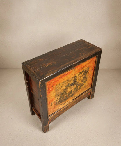 Vista superior aparador chino antiguo madera de olmo maciza — Antique Arte y Decoración