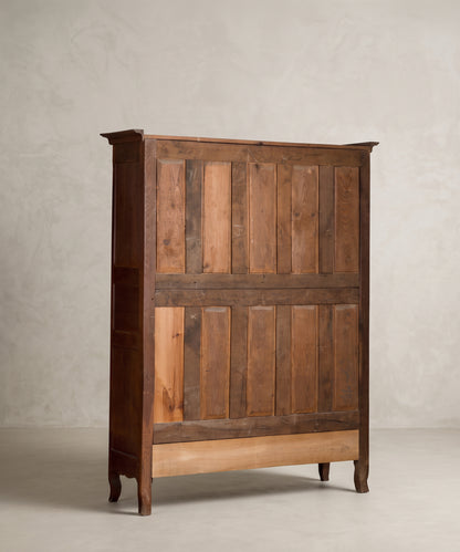 Armario antiguo francés vista trasera de bastidor y tablas de pino — Antique Arte y Decoración