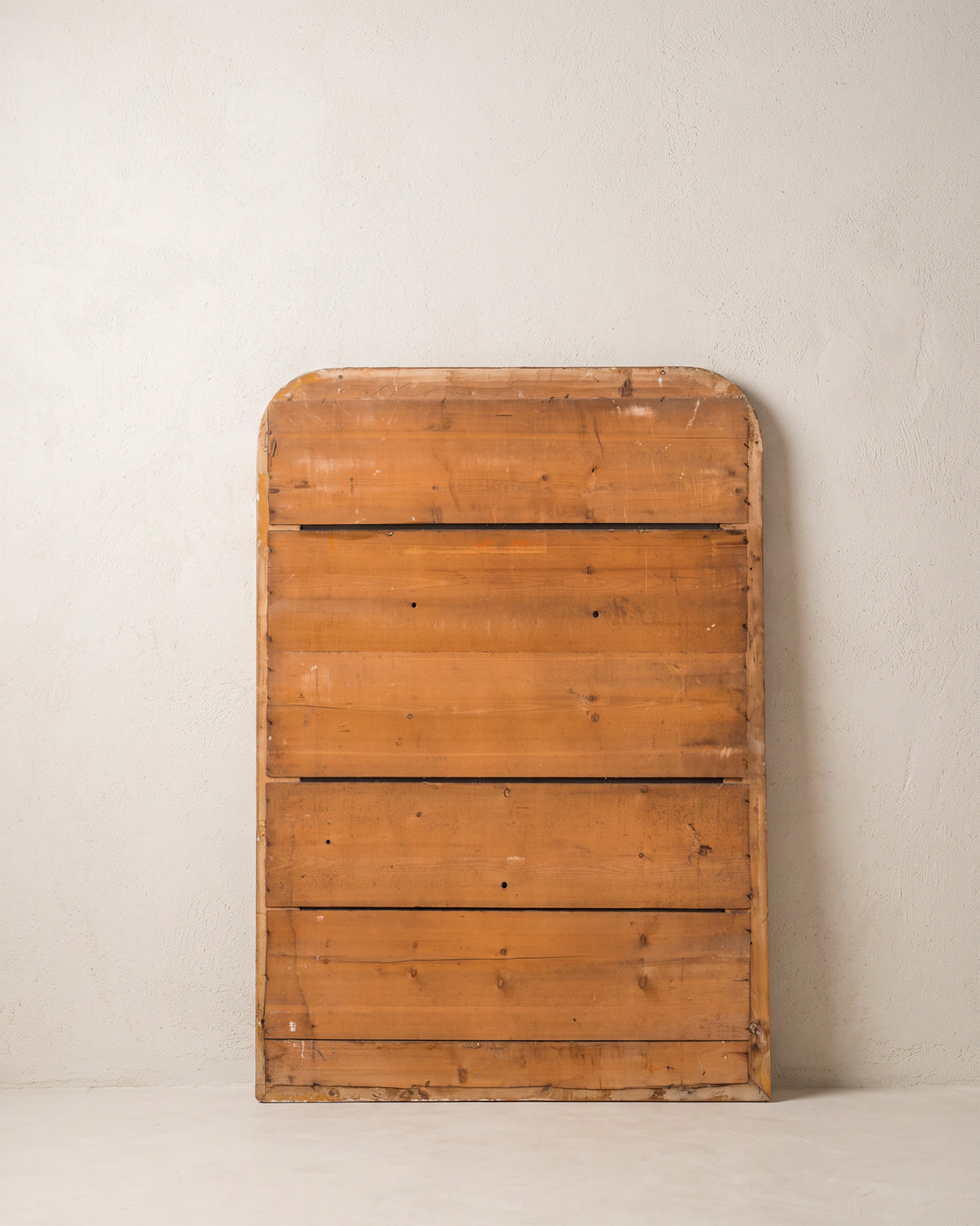 Trasera espejo antiguo Luis Felipe con tablas de madera clavadas en horizontal — Antique Arte y Decoración