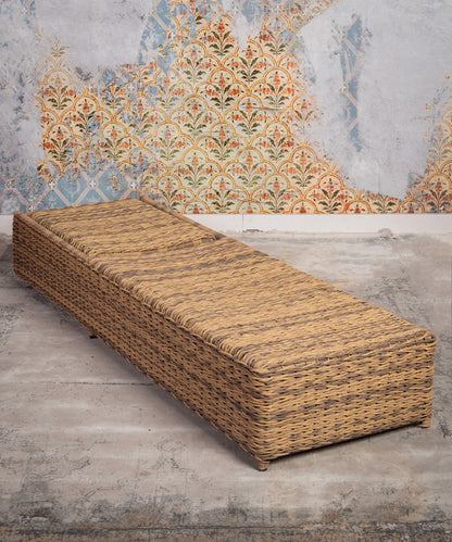 Rattan sun lounger