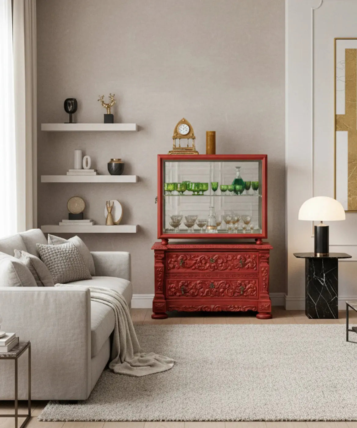 Vitrina antigua Magots Antique arte y decoracion