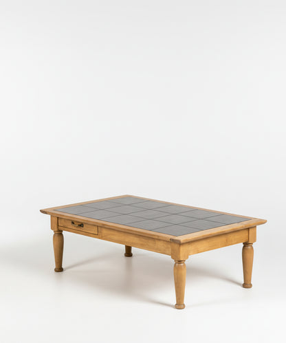 Mesa de centro rústica de madera