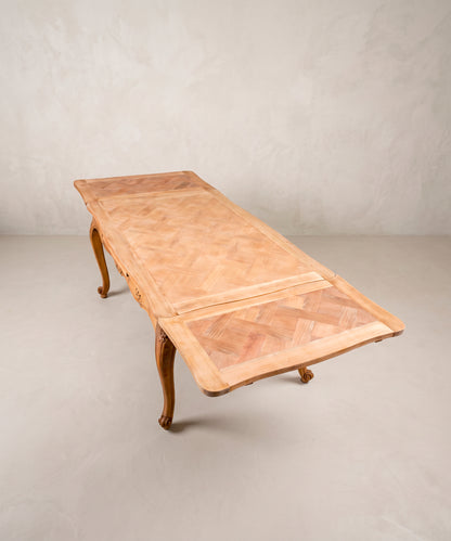Mesa de Comedor Extensible Vintage de Cerezo | Estilo Luis XV