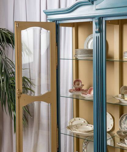 Lena antique French display cabinet