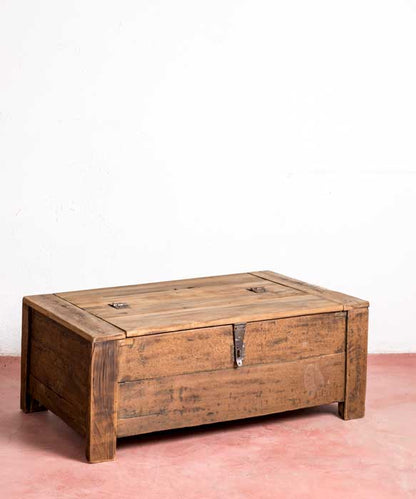 Arcón bajo de madera Astorga - Antique arte y decoracion