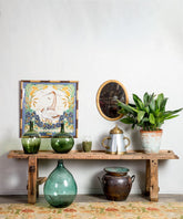 Banco antiguo de carpintería años 40 - Antique arte y decoracion