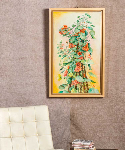 Bodegón de flores pintado sobre tela - Antique arte y decoracion