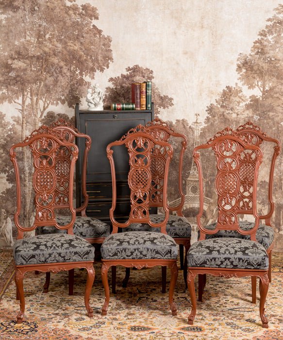 Conjunto de 6 sillas antiguas Jade - Antique arte y decoracion