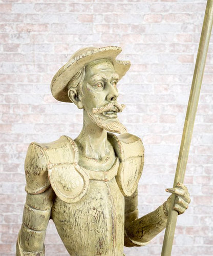 Esculturas de madera Quijote y Sancho - Antique arte y decoracion