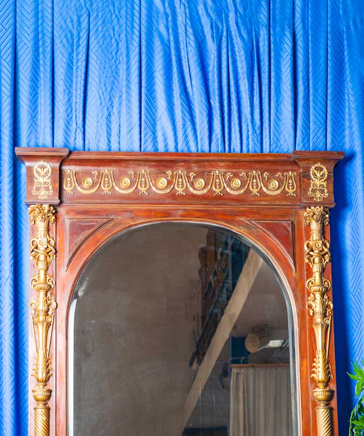 Espejo antiguo de caoba siglo XIX - Antique arte y decoracion