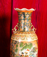 Jarrón chino pintado - Antique arte y decoracion