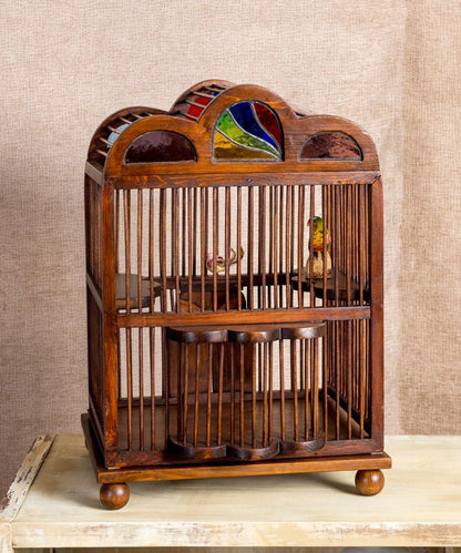 Jaula de madera decorativa - Antique arte y decoracion