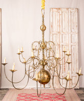 Lámpara de techo vintage de latón Bellver - Antique arte y decoracion