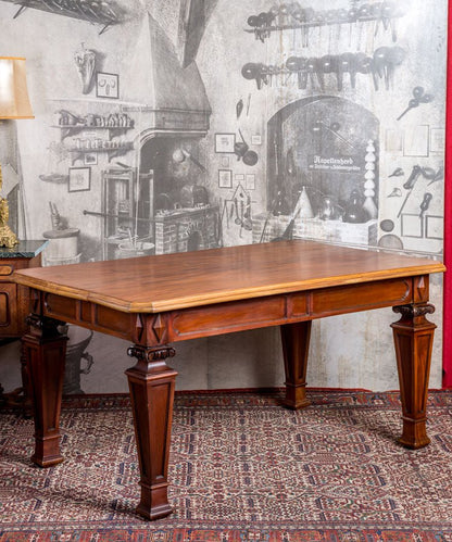 Mesa de comedor antigua de caoba cubana - Antique arte y decoracion