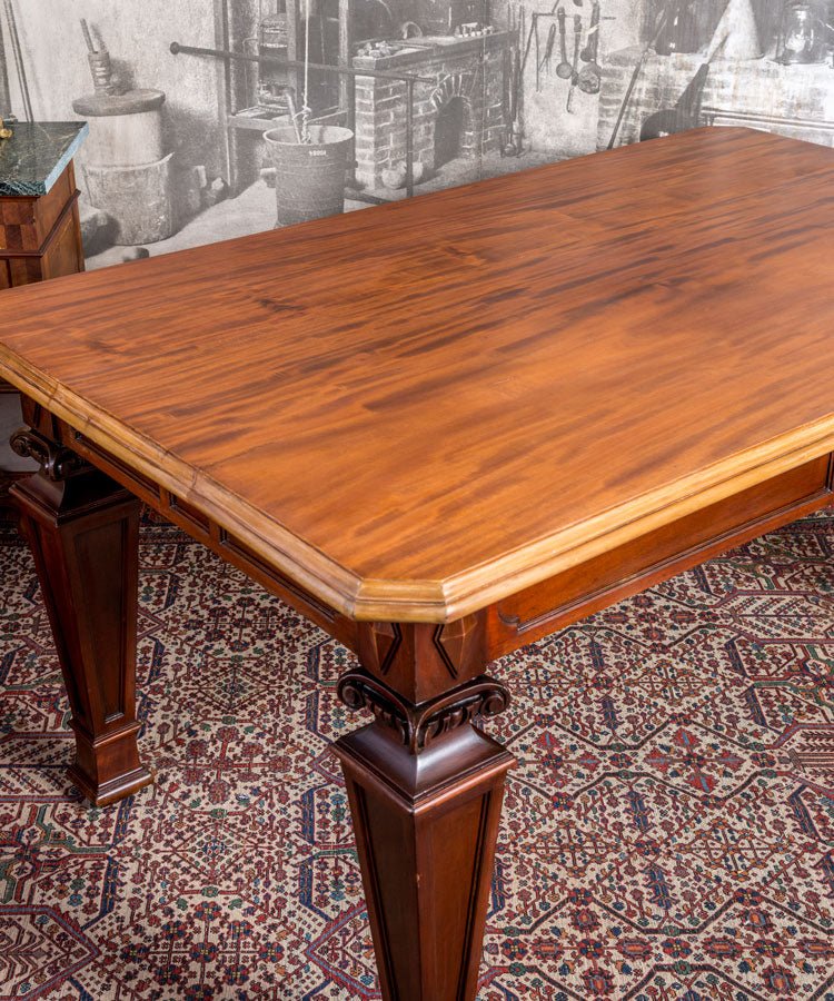 Mesa de comedor antigua de caoba cubana - Antique arte y decoracion