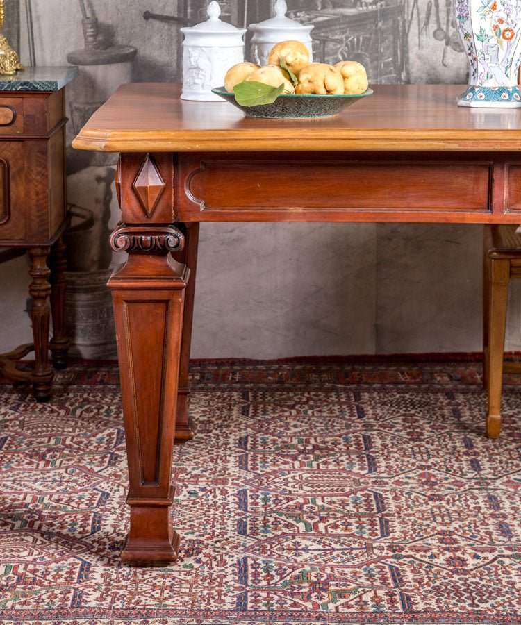 Mesa de comedor antigua de caoba cubana - Antique arte y decoracion