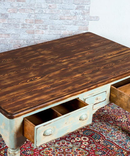 Mesa escritorio antiguo restaurado Samuel - Antique arte y decoracion