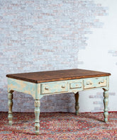 Mesa escritorio antiguo restaurado Samuel - Antique arte y decoracion